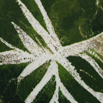 Preview: Viskose Akita Blätter auf Grüntöne von Swafing